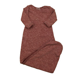 Bumbelou Girls Maroon Ribbed Nightgown size: 12 Months